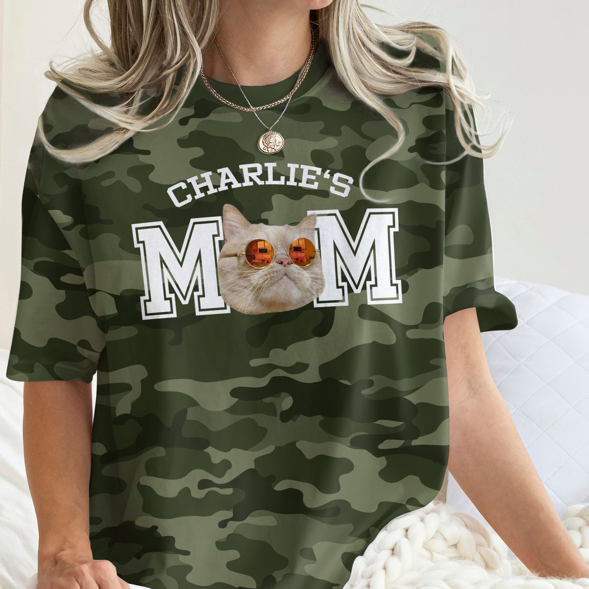 Custom Photo Dog Cat Dad Camo Pattern 3D Shirt Father's Day Gift For Husband, Dad, Grandpa HA75 921398