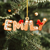 Custom Name Gingerbread Alphabet Personalized Acrylic Ornament HA75 898354