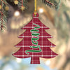 Personalized Family Christmas Tree With Pattern Wood Ornament HO82 903622
