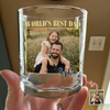 Custom Photo And Name World's Best Dad Whiskey Glass Father’s Day Gift TH10 169847