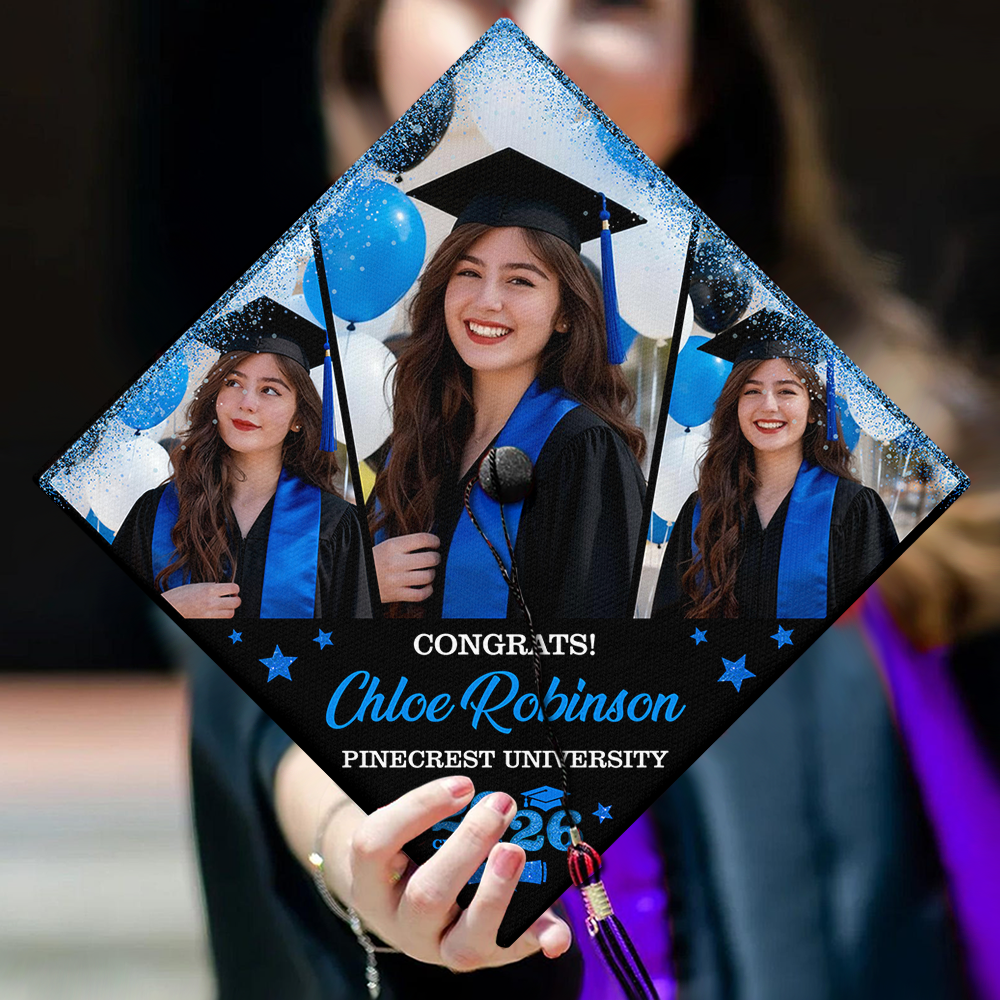 Custom Photo Class of 2026 Graduation Cap Topper Graduation Gift CH07 910890