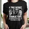 Justice for Charlie Kirk - Prayers Up Charlie Dark Shirt HA75 64418
