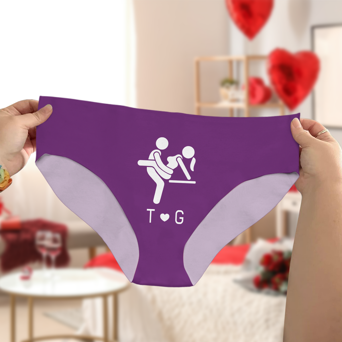 Personalized Funny Adult Underwear for Women – Custom Briefs, Novelty Gift for Her, Fun Personalized Gift CH07 180394