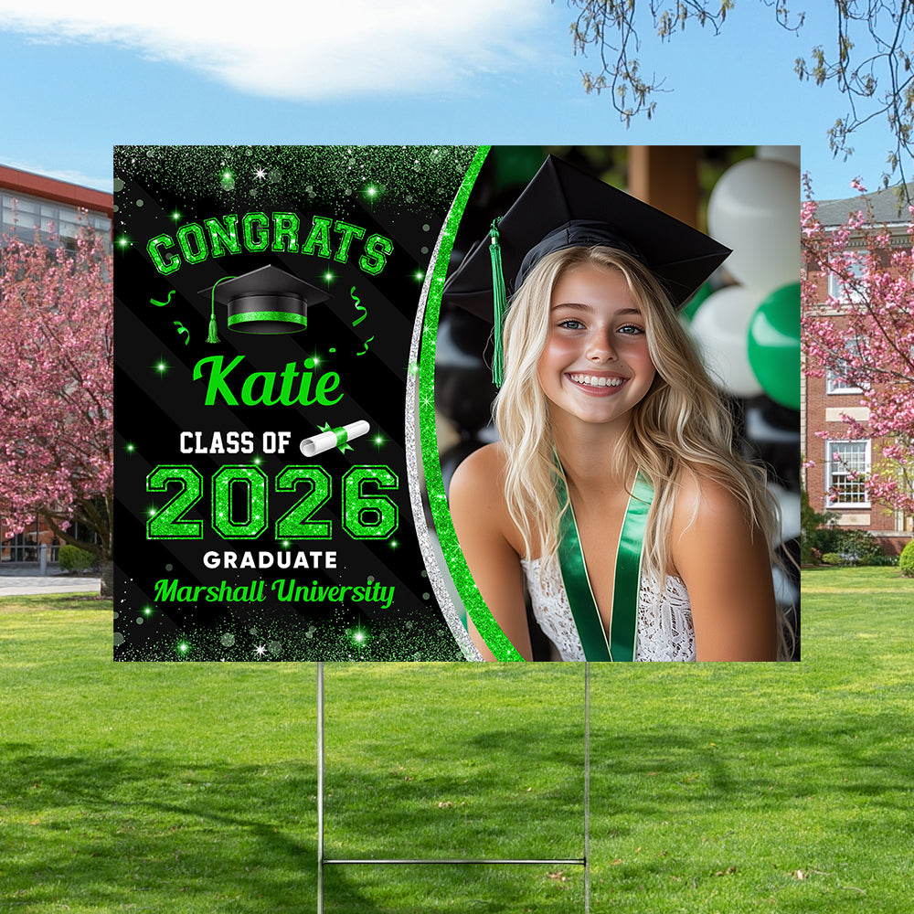 Custom Photo Class Of 2026 Personalized Graduation Yard Sign HA75 920462