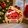 Custom Glitter Dumpling Merry Squishmas Acrylic Ornament TH10 171429