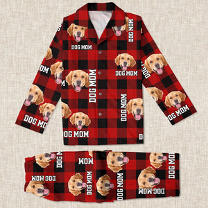 Add Your Pet Photo Christmas Flannel Pajamas DA199 888729