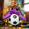 Personalized Soccer Acrylic Ornament, Christmas Tree Decoration for Soccer Players and Fans HA75 919380