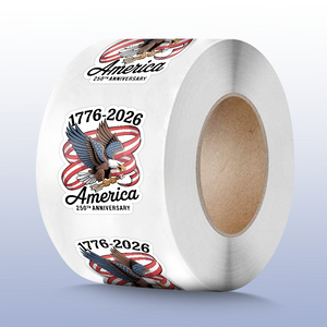 America 250Th Anniversary 1776-2026 Eagle Us Flag Roll Sticker HO82 900980