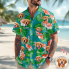 Custom Pet Face Photo Tropical Hawaii Shirt For Pet Lovers TH10 169491