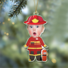 Custom Photo Funny Kid Dream Jobs Christmas Acrylic Ornament HA75 892716