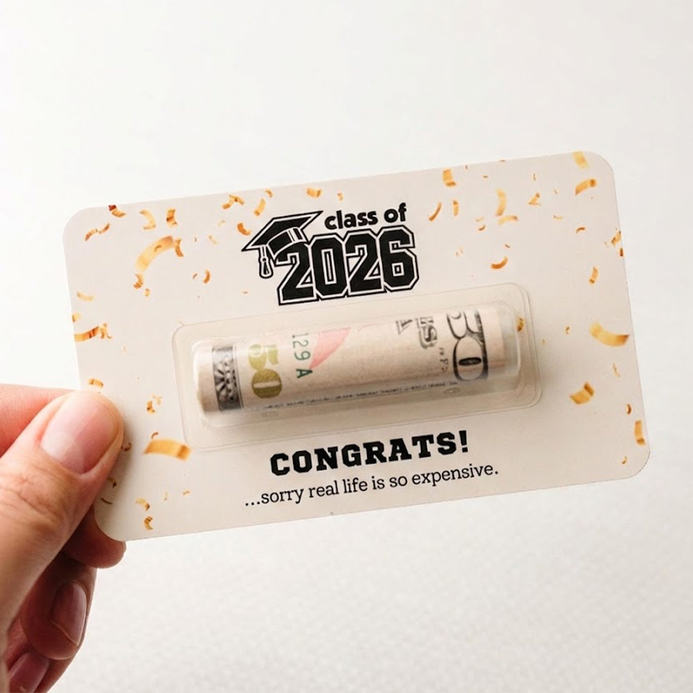 Personalized Funny Gift Happy Graduation BRUH Money Holder Card LM32 899169