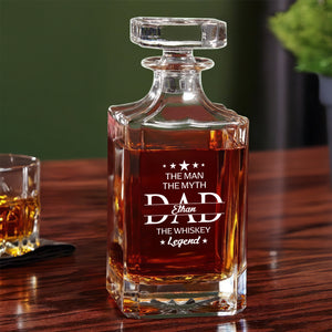 Personalized Gift To Dad The Man The Myth The Legend Decanter HO82 894496