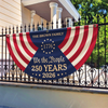 Custom Family Name We The People 250 Years 1776-2026 Non-Pleated Fan Flag TH10 170141