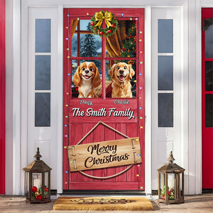 Custom Cute 3D Dog Merry Woofmas Christmas Decoration Door Cover LM32 897121