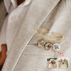 Custom Photo Home Is Where The Paws Are Boutonniere Lapel Pin TH10 896031