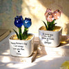 Personalized Tulip Glass Flower Pot - Gift For Mother, Happy Mother's Day HO82 901430