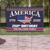 America 250 Birthday 1776-2026 Garden Yard Sign HO82 894602