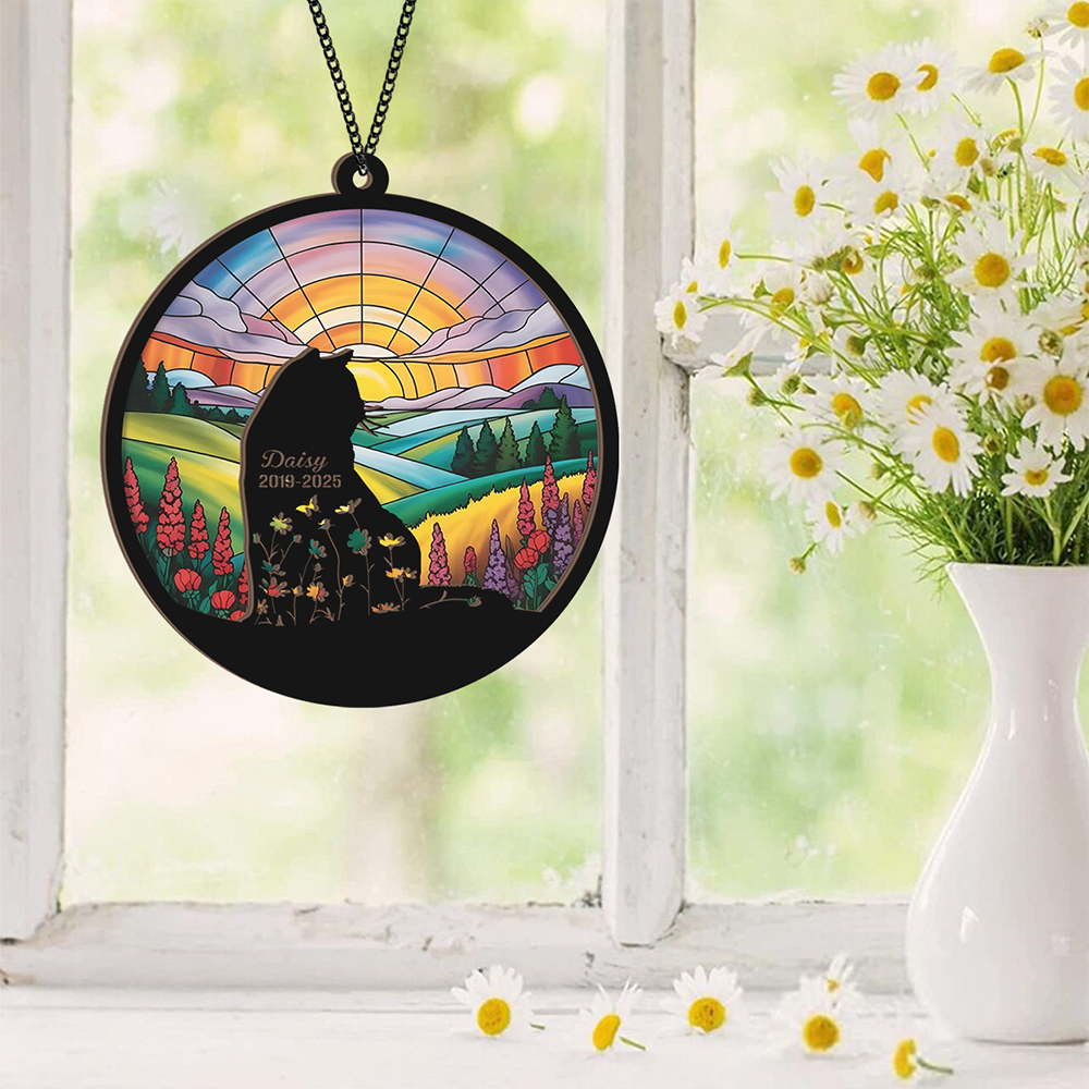 Custom Cat Memorial Suncatcher For Cat Lovers TH10 894309