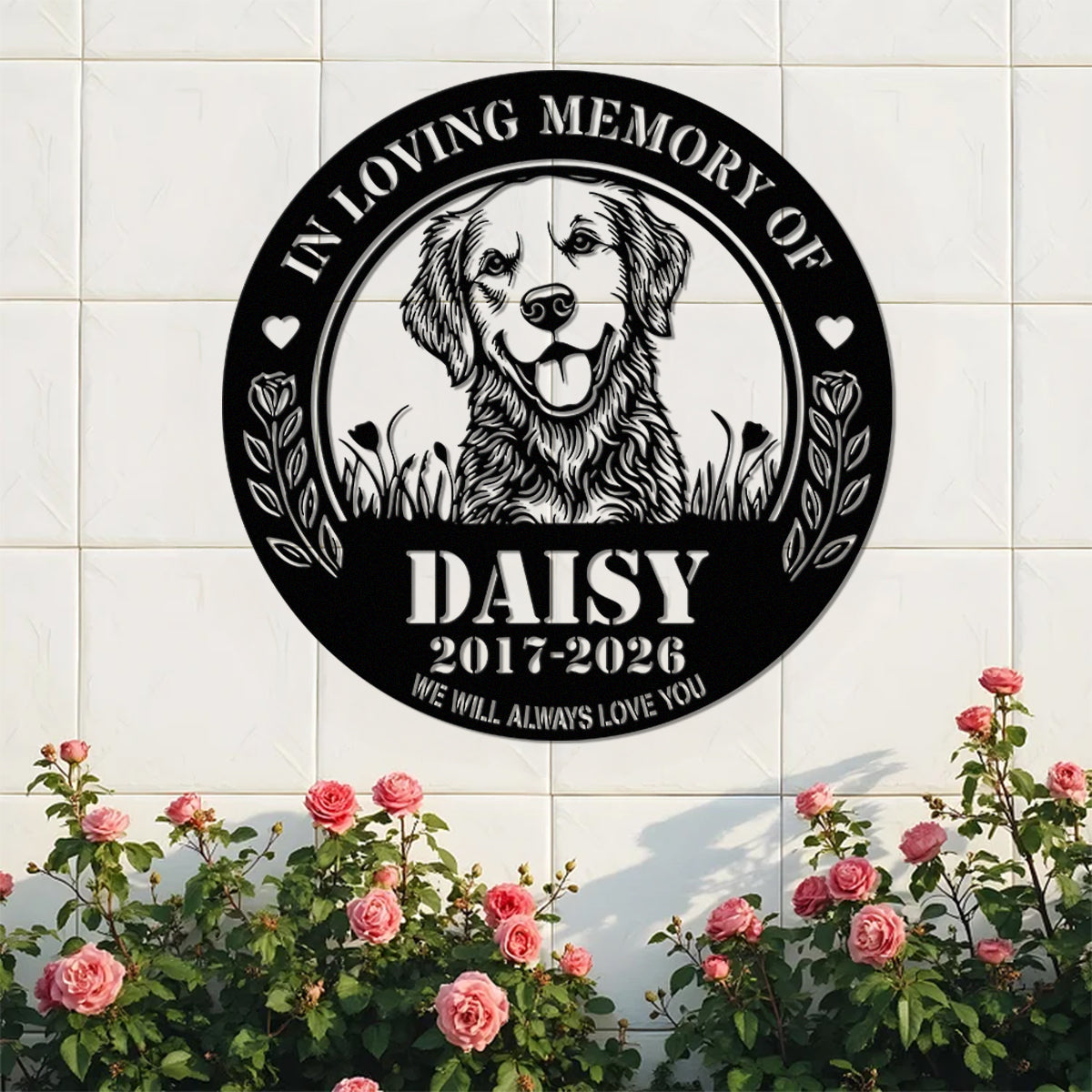 Custom Dog Photo Memorial Metal Sign Gift For Dog Lover HA75 920020