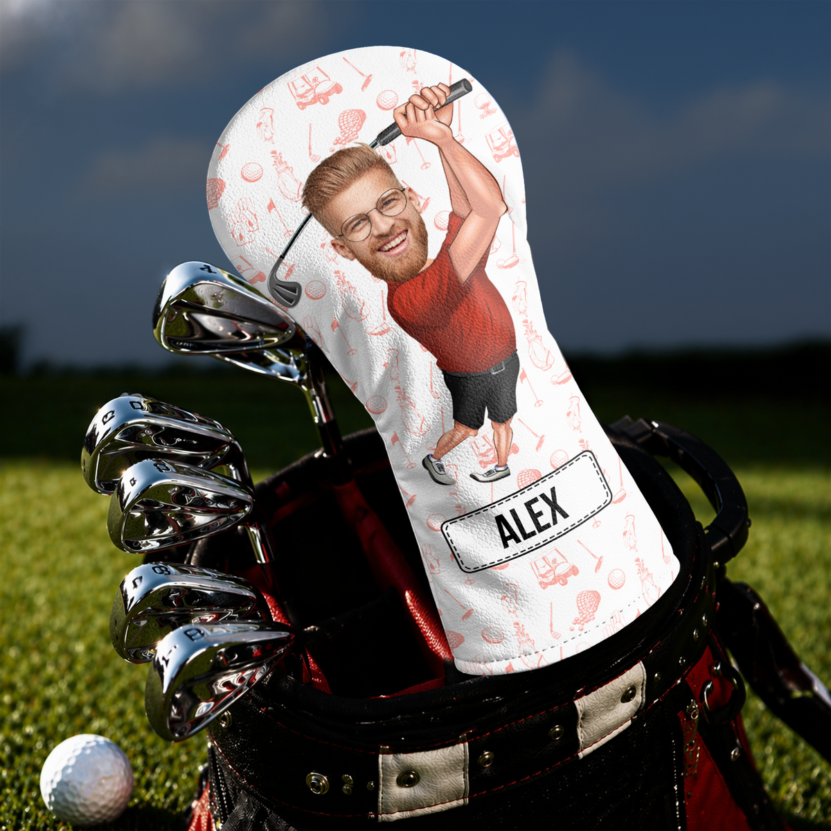 Custom Funny Golfer Photo Golf Head Cover - Golf Lovers Gift CH07 911430
