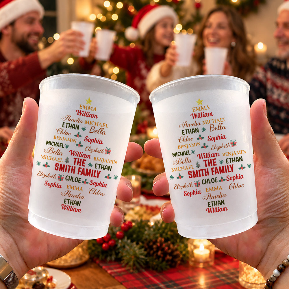 Custom Family Name For Christmas Family Party Family Cups TH10 171373
