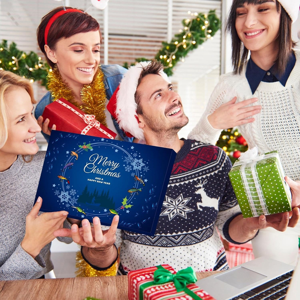 Christmas Countdown - 24 Days Fishing Advent Calendar Gift For Fishing Lovers HO82 900528