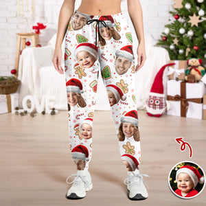Custom Funny Family Face With Christmas Pattern Sweatpants HA75 892790