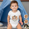 Custom Photo Protected By Dog Baby Onesie For Dog Lovers LM32 895033
