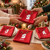 Personalized Initial Letter Christmas Reusable Cotton Napkin HO82 903726