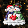 Personalized Names Christmas Couple Snowman Acrylic Ornament, Christmas, Anniversary Gift HA75 919142
