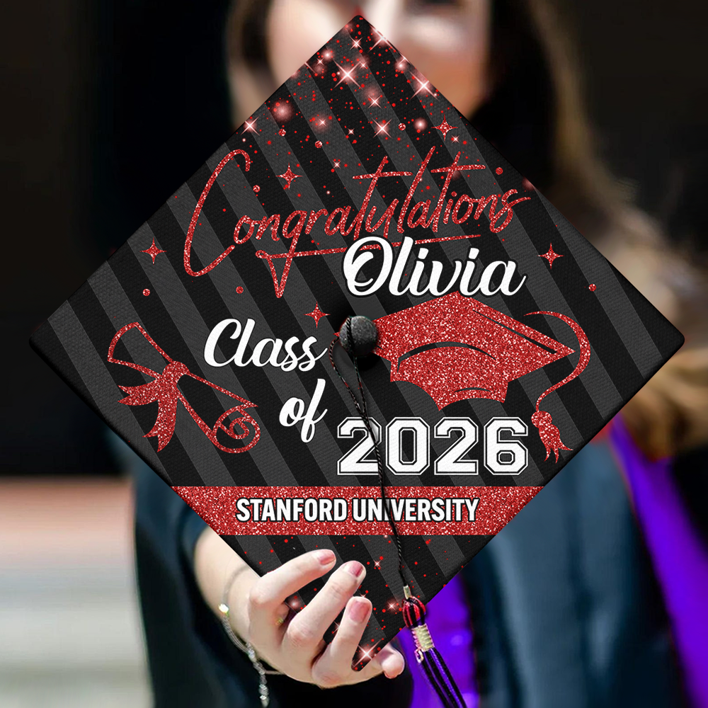 Congrats Class Of 2026 Personalized Graduation Cap Topper HA75 920820