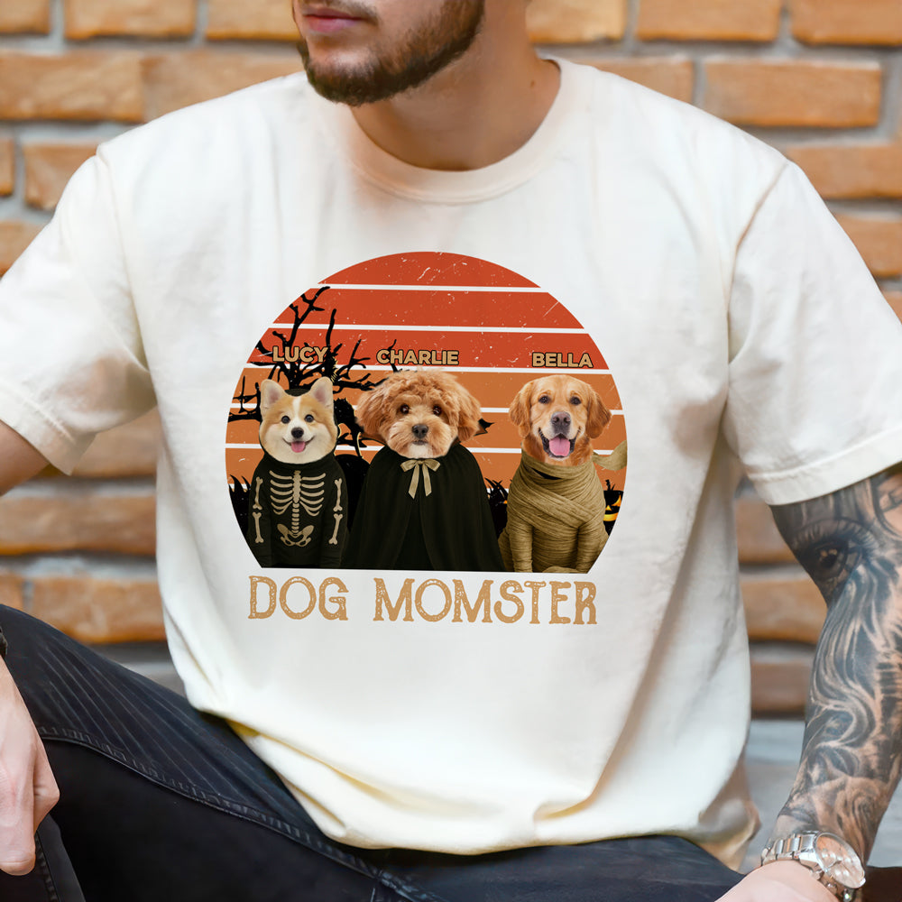 Custom Photo Dog Momster Comfort Shirt Halloween Gift For Dog Lovers TH10 896155