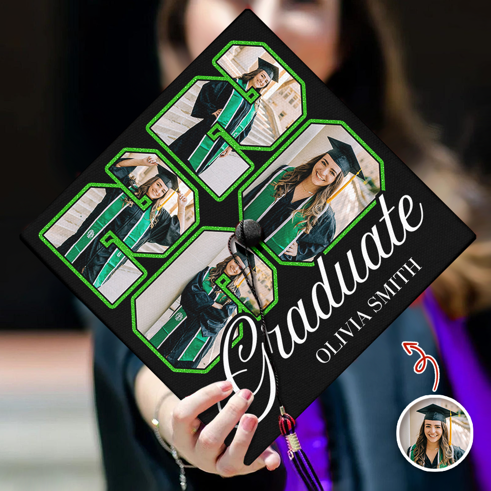 Custom Photo Class Of 2026 Personalized Graduation Cap Topper HA75 920614