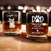 Custom Photo Thanks Dad We Woof You Print Whiskey Glass Father's Day Gift HA75 892248
