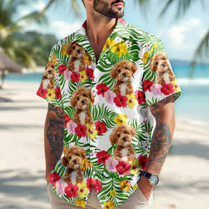 Custom Photo Aloha Dog Cat - Personalized Hawaiian Shirt Summer Gift CH07 896122