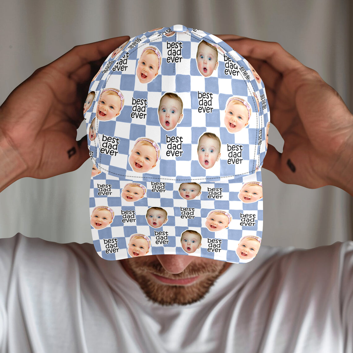 Custom Baby Face Best Dad, Mom Ever Classic Cap - Personalized Gift for Parents LM32 669017