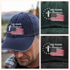 250 Years Of Freedom America 1776 - 2026 Vintage Washed Denim Baseball Cap CH07 910722