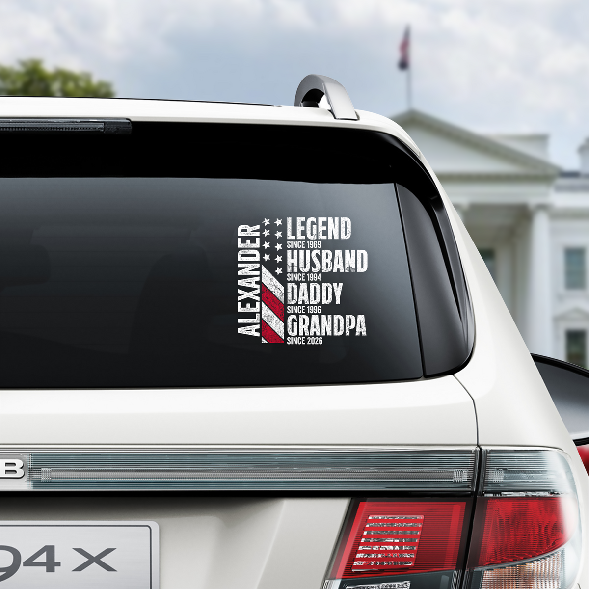 Personalized Legend Husband Dad Grandpa Car Sticker – Personalized Family Gift HO82 902372