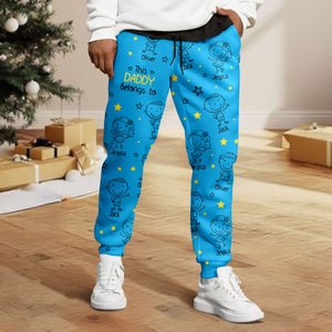 This Grandpa Dad Belongs To Kids - Personalized Sweatpants HO82 900312