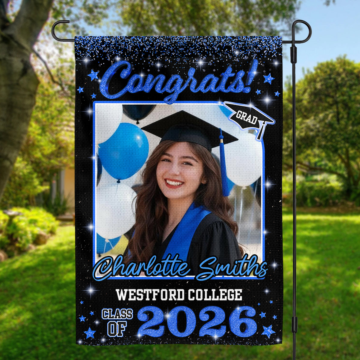 Custom Photo Class of 2026 Garden Flag Congrat Grad Gift, Graduation Decorations CH07 910756