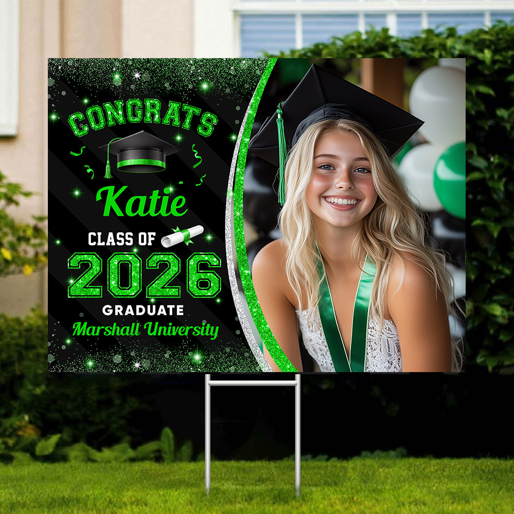 Custom Photo Class Of 2026 Personalized Graduation Yard Sign HA75 920462