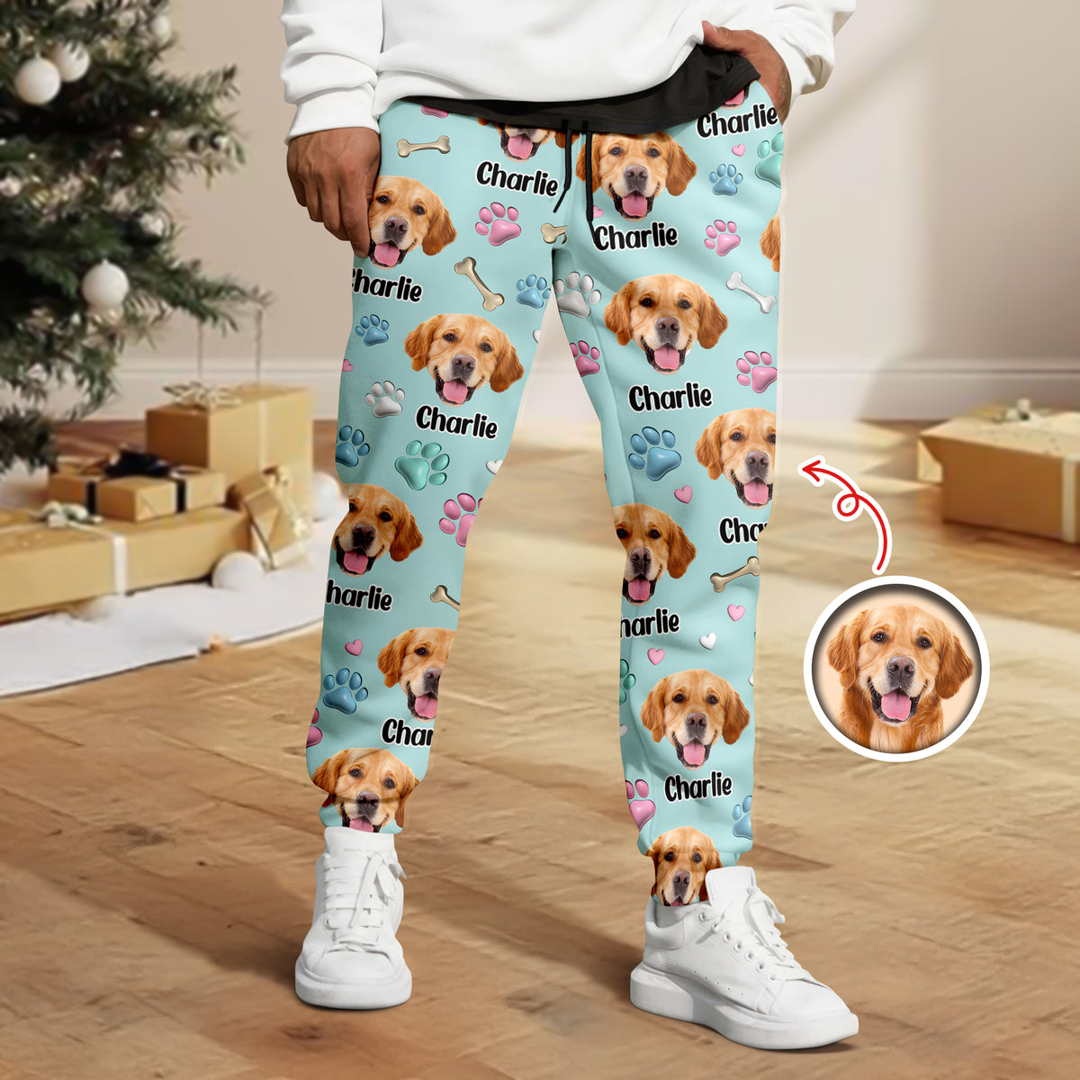 Custom Dog Face Personalized Sweatpants Gift For Dog Lovers HA75 898130