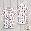 Custom Photo Best Dad By Par Funny Kid US Flag Polo Shirt - Personalized Father's Day Gift HA75 921146