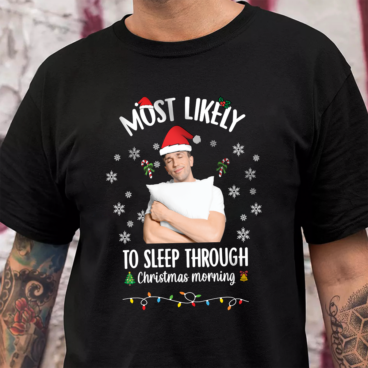 Custom Photo Santa Christmas Matching Family Shirt HO82 900410