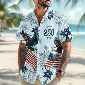 Personalized USA 250 Anniversary Eagle 1776-2026 Hawaii Shirt TH10 898325