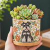 Custom Cute Dog Cat Mosaic Style Photo Plant Pot For Dog, Cat Lovers LM32 670609