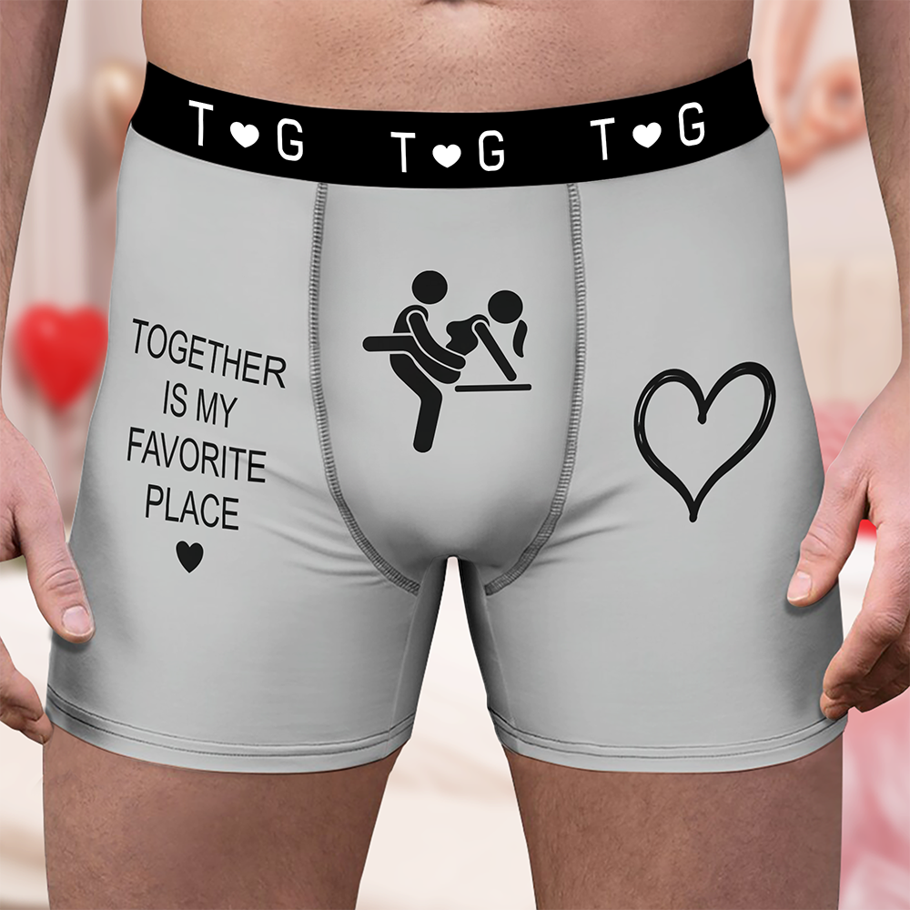 Personalized Funny Couple Boxer Briefs – Custom Name Men’s Underwear, Romantic Gift for Husband & Boyfriend LM32 669857