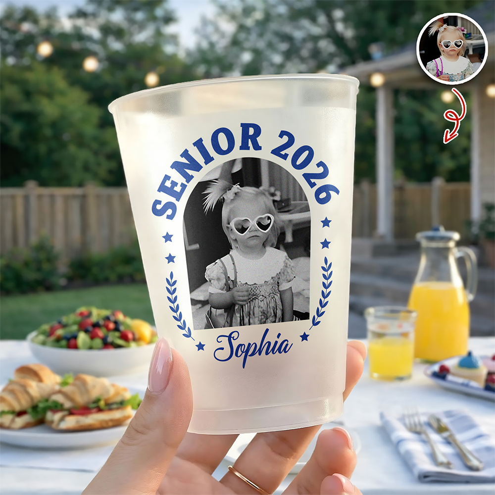 Personalized Senior 2026 Cups Custom Vintage Photo Cups CH07 911308