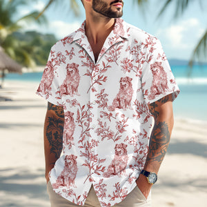 Dog Toile Fabri - Personalized Hawaiian Shirt, Gift For Dog Lover CH07 896076