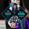 Custom Photo Class Of 2026 Personalized Graduation Cap Topper HA75 920814